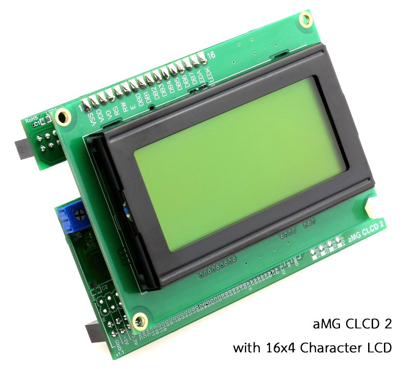 aMG CLCD2 with 16x4 Character LCD