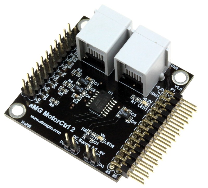 aMG MotorCtrl 2 with Lego NXT Motor Sockets (Sold separately)